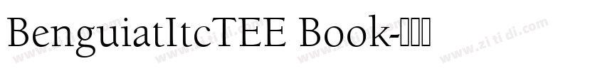 BenguiatItcTEE Book字体转换